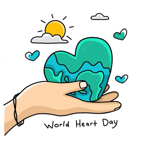 Gifs Instagram, World Heart Day, About World, Heart Day, Cross Stitch Charts, Worlds Of Fun, Drawing Ideas, Premium Vector, Graphic Resources