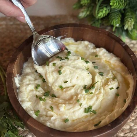 Sour Cream Mashed Potatoes (3 Ingredients!) Dinner 321, Dinner In 321, Cream Mashed Potatoes, Ultimate Mashed Potatoes, Sour Cream Mashed Potatoes, Perfect Potatoes, Make Sour Cream, Mashed Potato Casserole, Stuffing Casserole