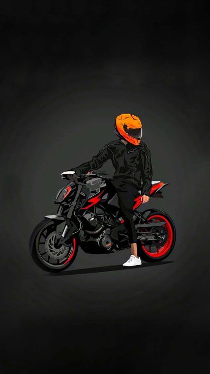 Ktm Rider, Moto Wallpapers, Mobil Mustang, Image Moto, Bike Drawing, Bike Sketch, Cartoon Love Photo, Bike Poster, Ipad Wallpapers