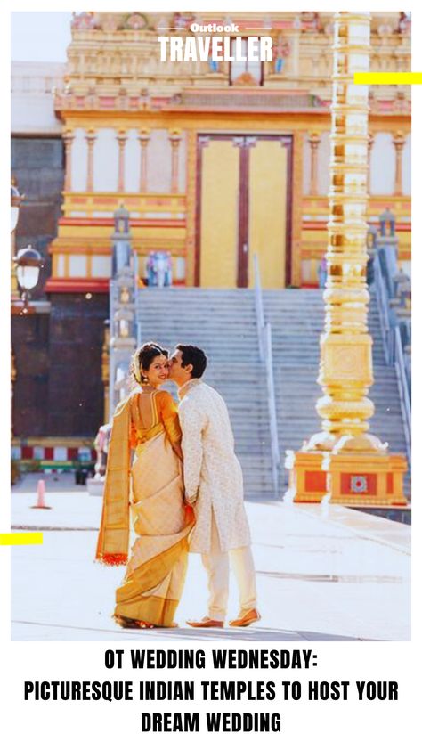 #OutlookTraveller #WeddingSeason #Travel #BeautifulDestinations #SouthIndia #TamilNadu #AndhraPradesh #MadhyaPradesh Temple Wedding Indian, Badrinath Temple, Meenakshi Temple, Meenakshi Amman, Wedding Destinations, Stunning Architecture, Temple Wedding, Indian Temple, Top Five