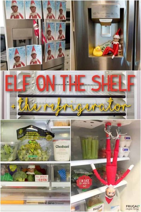 Erase questions of "why is my Elf on Shelf so boring?" Take a look at these fun things for Elf on the Shelf to do including dozens of Elf on the Shelf fridge ideas. New Elf on the Shelf ideas daily plus free Elf on the Shelf printables. #FrugalCouponLiving #ElfontheShelf #ElfontheShelfIdeas #ElfIdeas #funnyelfideas #funnyelfontheshelf #elfprintables #freeelfprintables #printables #freeprintables #ElfonaShelf #ScoutElfIdeas Elf On Shelf Fridge Ideas, Fridge Elf On The Shelf, Elf In The Fridge Shelf Ideas, Elf Fridge Ideas, Elf In Fridge Ideas, Elf On The Shelf In Fridge, Elf On The Shelf Ideas Fridge, Elf On The Shelf In The Fridge, Elf On The Shelf Fridge Ideas