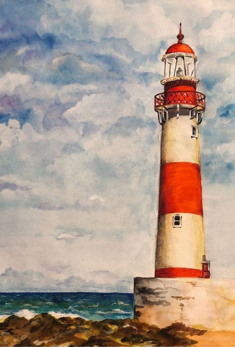 Step By Step Christmas Painting, Christmas Painting On Canvas, Art Deco Website, Watercolor Lighthouse, Step By Step Acrylic Painting, Painting On Canvas For Beginners, Canvas Painting For Beginners, Canvas Board Painting, Fall Canvas Painting