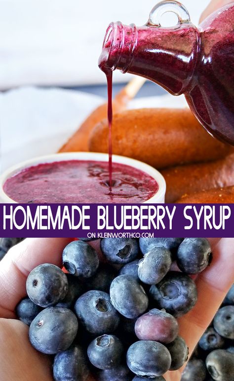 Blueberry Syrup For Pancakes, Sauce For Pancakes, Syrup For Pancakes, Blueberry Syrup Recipe, Berry Syrup, Homemade Blueberry Syrup, Blueberry Syrup, Blueberry Sauce, Homemade Syrup