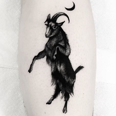 Black Phillip Tattoo, Black Sheep Tattoo, Sheep Tattoo, Chest Tattoo Ideas, Live Deliciously, Medieval Tattoo, Black Phillip, Occult Tattoo, Witch Tattoo