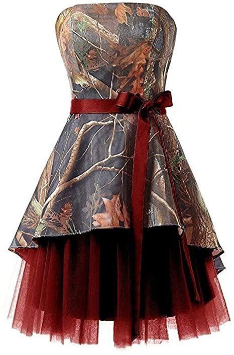 Camo Bridesmaid Dresses, Wedding Dress Country, Camouflage Wedding Dresses, Camo Wedding Dress, Camo Prom Dresses, Camo Wedding Dresses, Camouflage Wedding, Prom Dress Burgundy, Wedding Dress Tulle