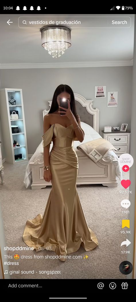 Gorgeous Prom Dresses Classy, Gold Gowns Elegant, Gold Gowns Elegant Classy, Gold Satin Prom Dress, Gold Dress Long Classy, Satin Bridesmaids Gowns, Gold Dresses Long, Prom Dresses Classy, Fitted Gown