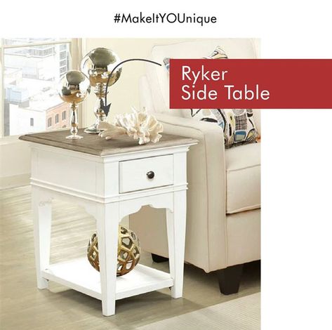 Sklar Peppler Home (@sklar.peppler) • Instagram photos and videos Little Beach House, Chairside Table, Upscale Furniture, Wood Drawer, Riverside Furniture, Chair Side Table, Bottom Shelf, Table And Chair Sets, Accent Furniture