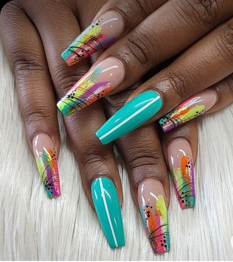 Uni Nails, Coloured Nails, Island Nails, Fly Nails, Crazy Nail Designs, Sweet Nails, Abstract Nails, Art Deco Nails, Sassy Nails