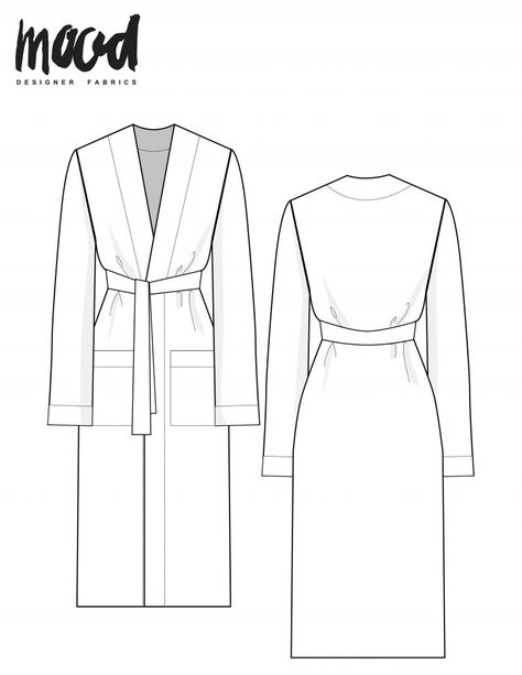 How To Draw Cardigan, Bathrobe Pattern, Swimwear Sewing, Mood Sewciety, Teaching Sewing, Sewing Patterns Free Women, Beginner Sewing Patterns, Free Pdf Sewing Patterns, Free Sewing Patterns