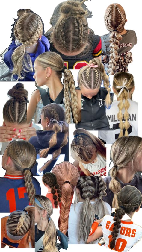 braids, bubble braids, ponytails, twists and more!! Bubble Braids Into Ponytail, Bubble Braid, Bubble Braids, Sports Hairstyles, Braids, Bubbles, Twist, Hairstyles, Hair Styles