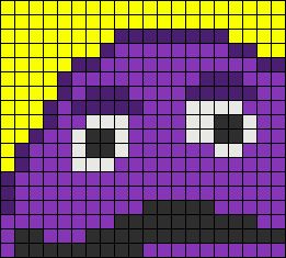 Alpha pattern #158668 | BraceletBook Alpha Patterns Easy, Blob Monster, Graph Drawings, Grimace Shake, Cross Stitch Crochet, Grid Patterns, Pixel Art Grid, Stitch Crochet, Alpha Pattern