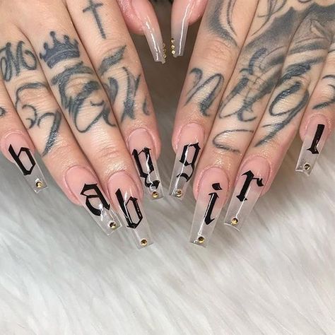 Lilith Nails, Barber Nails, Uñas Aesthetic, Uñas Ideas, Designer Nails, Nails Designer, Nail Time, Edgy Nails, Nails Fake