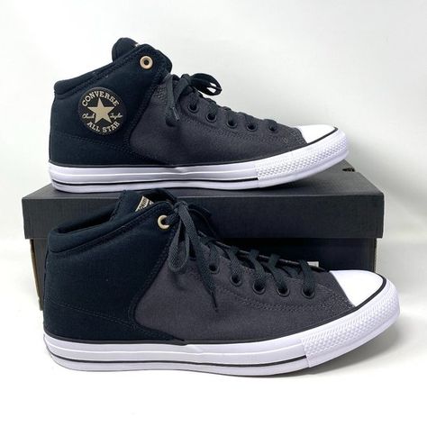 Check out this listing I just added to my Poshmark closet: Converse 160879F Mens Size 12 CTAS High Street Black Gray Canvas Mi 160879F. https://posh.mk/cRMohapt9lb #shopmycloset #poshmark #shopping #style #pinforlater #Converse #Other Tenis Vans, New Closet, Streetwear Shoes, Shoe Wishlist, Mid Top Sneakers, Swag Shoes, Mid Top, Vans Authentic, Converse High