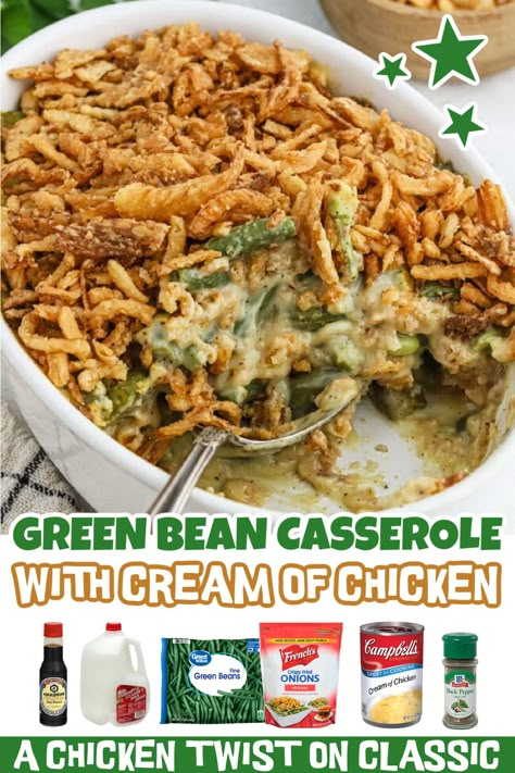 Ultimate Green Bean Casserole, Delicious Green Beans, Best Green Bean Casserole, Classic Green Bean Casserole, Green Bean Casserole Easy, Easy Green Beans, Greenbean Casserole Recipe, French Fried Onions, Frozen Green Beans