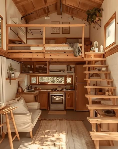 Fall Tiny House, 16x30 Cabin Floor Plans, Tiny Home Bedroom Loft, 12x24 Tiny House Interior, Tiny Home Cabin Interior, One Room Cabin Interior Layout, Tiny Home Design Floor Plans, Tiny Home Ideas Interiors, Tiny House Aesthetic