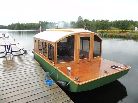 Diy House Boat, Small Houseboats, Pontoon Boat Furniture, Shanty Boat, Houseboat Living, Wood Boat Plans, Plywood Boat Plans, Plywood Boat, Build Your Own Boat