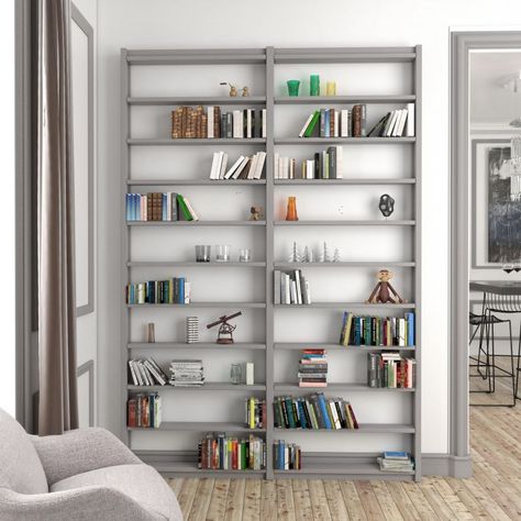 Storage - Shelvings - Shallow shelving unit Shelving Units Living Room, 3d Printed Furniture, Collapsible Shelves, Office Guest Bedroom, Shallow Shelves, Bookcase Diy, Bookcase Styling, Shelving Design, Design Salon