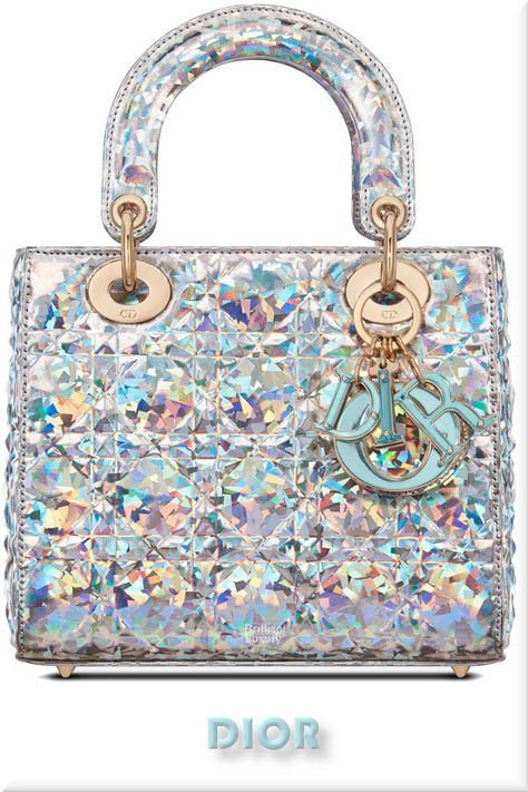 ♦Small Lady Dior My ABC Dior bag in silver-tone cannage calfskin with iridescent diamond motif #dior #bags #silver #brilliantluxury Dior 2022, Diamond Bag, Dior Purse, Christian Dior Bag, Bags 2022, My Style Bags, Dior And I, Stylish Purse, Luxury Purses