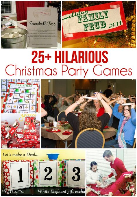 The best collection of 25 awesome Christmas party games, lots of free printables, and tons of laughs! Christmas Party Games For Adults, Party Games For Adults, Christmas Games For Adults, Xmas Games, Gratis Printables, Fun Christmas Party Games, Fun Christmas Games, Games For Adults, Christmas Sweater Party