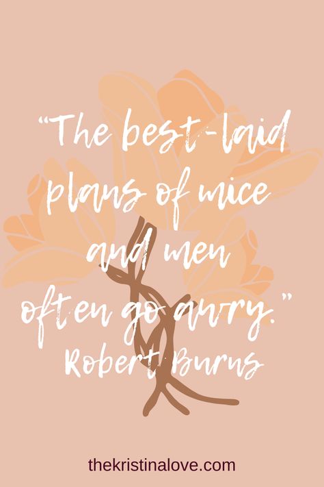 The best-laid plans of mice and men often go awry - Robert Burns Best Laid Plans Quotes, Robert Burns Quotes, Burns Quotes, Mice And Men Quotes, Plans Quotes, Burned Quotes, Doing The Dishes, Mice And Men, Interesting Thoughts