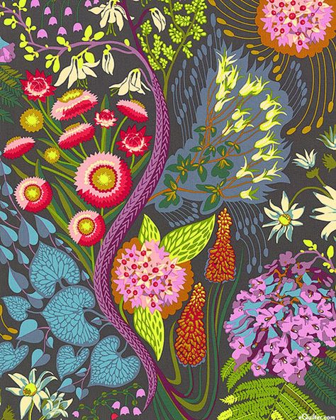 Anna Maria Horner - Sweet Dreams Source Code in Spark - 5 yd. Anna Maria Horner Fabric, One Block Wonder, Anna Maria Horner, Free Spirit Fabrics, Virtual Art, Popular Art, Pattern Play, Source Code, Mid Century Art