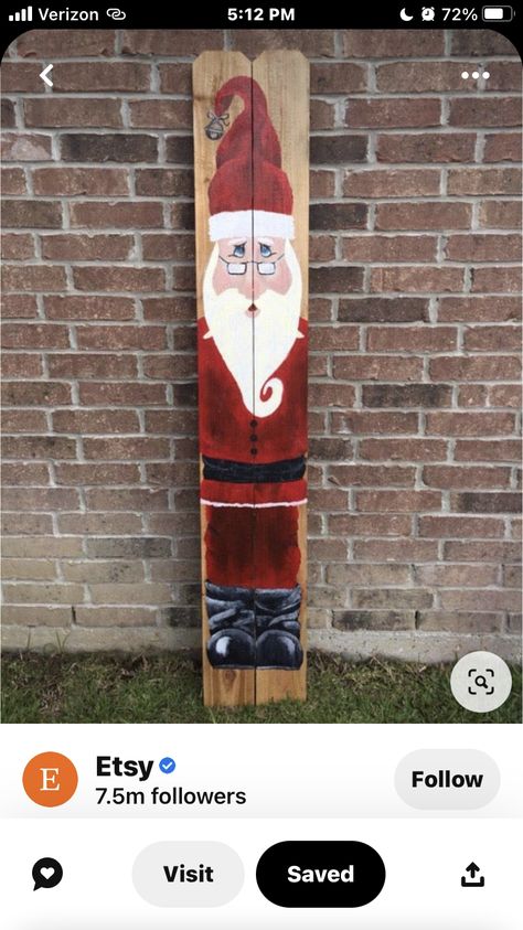 Front Porch Decoration Ideas, Santa Board, Victorian Christmas Tree, Wooden Decoration, Christmas Yard Decorations, Christmas Front Porch, Simple Christmas Decor, Holiday Painting, Christmas Signs Wood