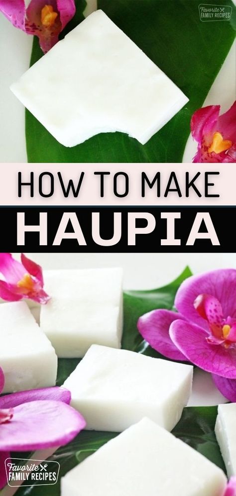 Haupia Recipe, Hawaii Desserts, Hawaiian Dessert Recipes, Hawaiian Dessert, Haupia Pie, Hawaiian Snacks, Hawaiian Desserts, Hawaiian Dishes, Coconut Pudding