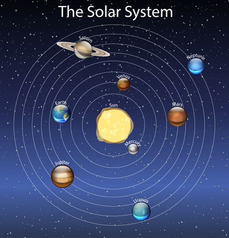 Diagram showing the solar system Free Ve... | Free Vector #Freepik #freevector #star #education #cartoon #sky Solar System Illustration, Solar System Diagram, Education Cartoon, Cartoon Sky, The Solar System, Vector Photo, Solar System, Graphic Resources, Planets