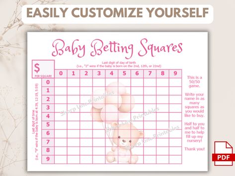 Fun Shower Games, Girl Shower Themes, Baby Shower Venues, Baby Due Date, A Moment To Remember, Baby Due, Pink Bear, Pink Palette