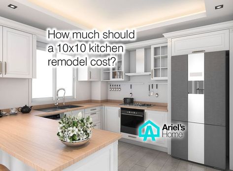 How much should a 10x10 kitchen remodel cost? Check out how much you pay for a 10x10 kitchen remodel depending on your needs and taste. Kitchen Ideas For Basement, Cost Of Kitchen Remodel, 10x10 Kitchen, Ideas For Basement, Kitchen Remodel Pictures, Kitchen Remodel Cost, Kitchen 2024, Kitchen Prices, Basement Kitchen