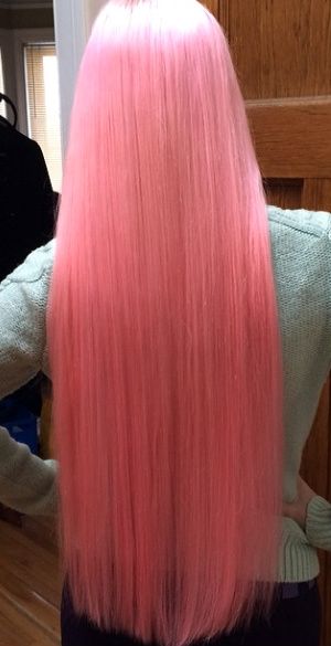 Long straight pink hair Hair Goals Long, Dr Claims, Pink Hairstyles, Long Pink Hair, Hair Dyes, Super Hair, Pinterest Hair, Angel Hair, Neon Aesthetic