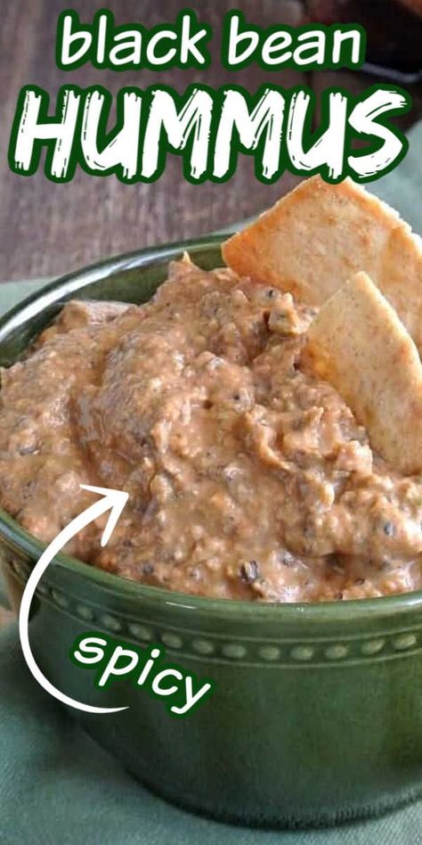 Black Bean Hummus Recipe, Black Bean Hummus, Bean Hummus, Hummus Recipe Homemade, Pinto Bean, Vegan Dip, Vegetarian Appetizers, Vegan Appetizers, Hummus Recipe