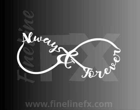 Always Forever Tattoo, Infinity Love Tattoo, Infinity Drawings, Sticker Valentines, Forever Tattoo, Love Symbol, Always Forever, Infinity Tattoos, Valentines Day Couple