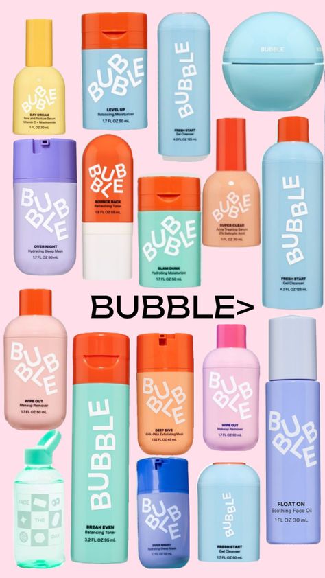 BUBBLE>>> Love this brand!!#beauty#bubbleskincare#bubble#skincare#grwm Ulta Skin, Skincare Preppy, Bubble Skincare, Cheap Skin Care Products, Sephora Skin Care, Skin Care Collection, Perfect Skin Care Routine, Makeup Remover Wipes, Hydrating Moisturizer