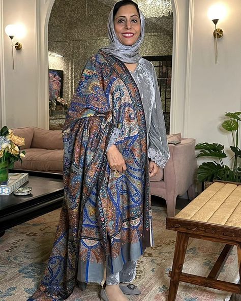 SOLD———- Look at the gorgeous @dr.shehlajavedakram rocking our stunning Kalamkar shawl!😍✨ It’s the perfect blend of style and elegance #kalamkaar #DHA#shawls #kalamkaarshawls #shawls #lahore #heirloom #heritage #summercollection #HFS #beauty #heritage #foreverclassic #shawllover #magnificent #extravagant #generations #art #kashmiri #kalamkaari #suijamashawls #suijamas #rawsilk #georgette #classic #beautiful #summercollection #2024 Kashmiri Shawls, Raw Silk, Summer Collection, Shawl, Quick Saves, Beauty, Art