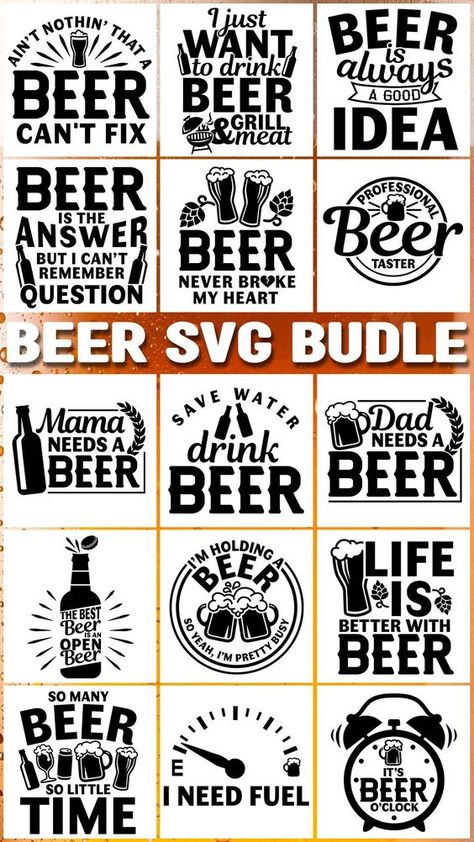 Beer SVG Bundle | Drinking Quotes SVG | Creative Vector Studio Beer Coozy Sayings, Beer Mug Quotes Funny, Beer Mugs Svg, Funny Beer Glass Sayings, Beer Koozie Svg, Funny Beer Koozie Sayings, Fun Beer Quotes, Funny Drinks Quotes, Free Beer Svg