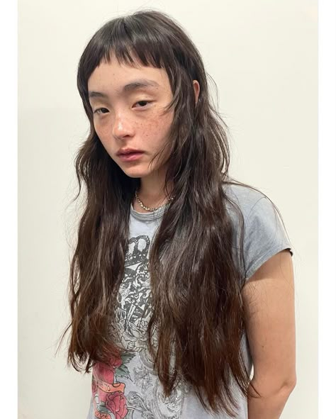 Baby Bangs Long Hair, Serena Motola, Long Hair With Bangs, Hair Reference, Cut My Hair, Hair Inspo Color, Face Hair, Aesthetic Hair, Hairstyles Haircuts