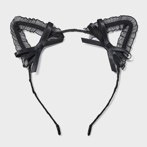 Elevate your hair for Halloween with the Halloween Cat Bow Ear Headband in Black. This charming accessory features a cute cat ear that is both comfortable and adorable, perfect for adding a touch fun to all outfits. This stylish hair accessory offers a secure fit around your head. Crafted with polyester material, this headband holds down loose strands and helps keep hair always looking neat. Diy Cat Ears, Hair For Halloween, Halloween Cat Ears, Black Cat Halloween Costume, Cat Headband, Cat Ear Headband, Halloween Accessories Hair, Faux Hair, Cat Ears Headband