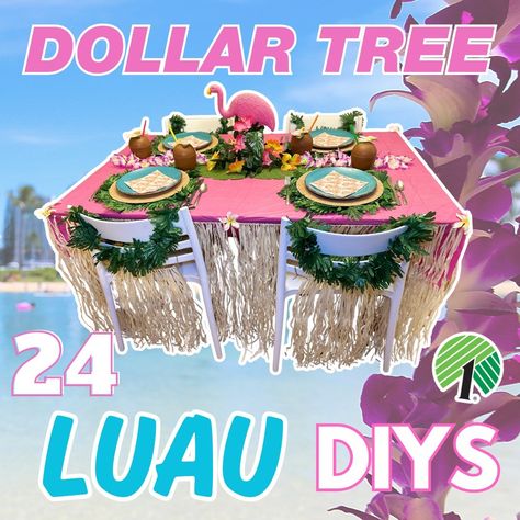 🌺🌴🌺 Aloha, Crafty Beach Bums! 🏖️ Get ready to spice up your summer with my latest YouTube video: **24 Luau Party Dollar Tree DIYS & Hacks** dropping tomorrow (Wednesday) at 6 pm Eastern! 🌞 Or, if you can’t wait, watch it ad-free right now if you're a Crafty Beach Bum member! I’ve got 24 tropical Luau DIYS that will turn your summer party into a paradise 🌺🌴. Here’s a sneak peek: 1. **NEW:** Hot pink party table cover hack. 2. **NEW:** Grass skirt table skirt DIY. 3. **NEW:** Tropical flowers... Adult Luau Party, Pink Party Tables, Hot Pink Party, Dollar Tree Diys, Luau Party Decorations, Table Centerpieces Diy, Aloha Party, Grass Skirt, Skirt Diy