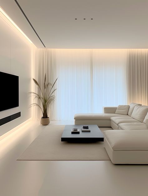 In terms of color matching, white, off-white, and black are combined.
Simple and high-end, it creates a quiet and comfortable living environment. White Tiled Living Room Floors, Bright Floor Tiles, Long Living Room Interior Design, Center Light For Living Room, Tv On Floor Ideas, Minimalist Tiles Floors, Beige Tiles Living Room, White Tile Living Room, White Sofa Living Room Modern