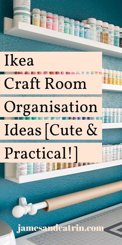 Craft, create and organise with these Ikea craft room organisation ideas. The best way to organise a craft room using affordable Ikea products. #ikeacraftroom #organisation #storage #ikeahacks Craft Room Organization Ideas, Craft Room Organisation, Rangement Art, Craft Room Closet, Ikea Craft Room, Room Organization Ideas, Ikea Crafts, Small Craft Rooms, Room Organisation