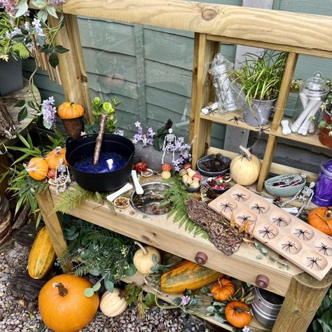 Yellow Door (@yellow_door_education) • Instagram photos and videos Mud Kitchen Activities, Autumn Eyfs Activities, Autumn Eyfs, Kitchen Activities, Halloween Witches Brew, Witches Kitchen, Play Sand, Sand Tray, Eyfs Activities