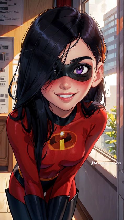 Violet Fanart Incredibles, Incredibles Violet Fanart, Violet Parr Fanart, The Incredibles Fanart, Violet The Incredibles, Violet From The Incredibles, Violet Incredible, Miss Incredible, Incredibles Violet