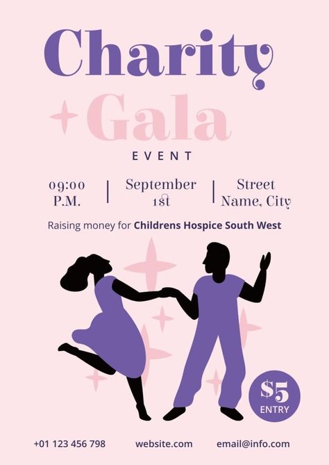 Minimalist Charity Gala Event Poster Charity Poster, Event Poster Template, Charity Gala, Concert Flyer, Gala Event, Gala Events, Social Media Design Inspiration, Home Poster, Event Poster