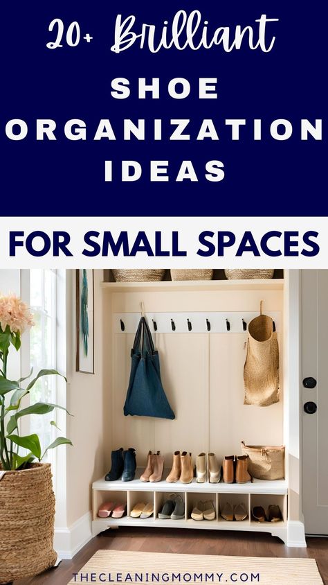 Here are 22 amazing ways to organize your shoes in a small entryway Check out these genius 15 storage hacks to fit all your shoes, boots and sandals.  shoe storage organization ideas, shoe storage ideas for small spaces diy closet organization shelves, vertical shoe storage ideas for closet organization, shoe box organization storage ideas, closet organization ideas with shoe storage, shoe container organization storage ideas, entryway shoe organization ideas for wall storage, shoe organization small space closet storage ideas.