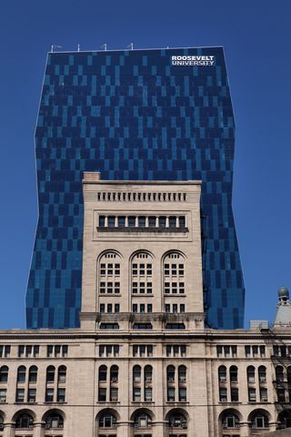 Roosevelt University Roosevelt University Chicago, Roosevelt University, Chicago Living, Chicago Girls, Buckingham Fountain, Higher Learning, Visit Chicago, Grant Park, Chicago Tribune