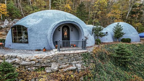 Pierre Bernard, Monolithic Dome Homes, Geodesic Dome Homes, Dome Structure, Mechanical Room, Bubble House, Rock House, Dome Home, Oak Grove