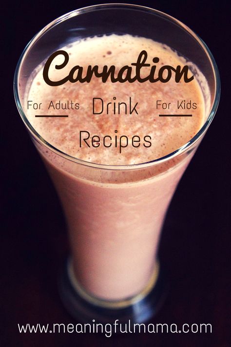 Carnation Breakfast Smoothie Recipes - Meaningful Mama - #BreakfastEssentials #PMedia #ad Carnation Breakfast Smoothie, Carnation Instant Breakfast Smoothie, Smoothie Recipes Without Banana, Carnation Milk Recipes, Carnation Instant Breakfast, Kid Drinks Recipes, Smoothie Recipes Fat Burning, Carnation Breakfast Essentials, Strawberry Protein Smoothie