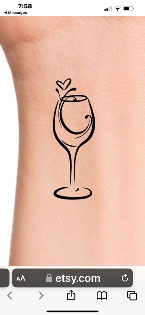 Wine Tattoos Best Friend, Wine Tattoo Ideas Friends, Best Friend Wine Tattoos, Wine Glass Tattoo Friends, Wine Glass Tattoo Design, Wine Tattoo Best Friend, Glass Of Wine Tattoo, Wine Tattoo Ideas, Momma Tattoo