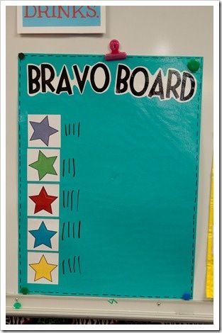 "Bravo" Board / Table Reward System Bravo Board, Table Points, Classroom Visuals, Hollywood Classroom, Kindergarten Organization, First Grade Parade, Classroom Incentives, Ocean Classroom, Tech Projects